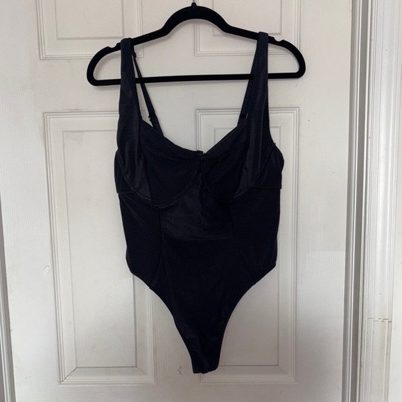 Swimsuits For All Camille Kostek She’s Iconic Underwire Brazilian One Piece - Picture 2 of 9